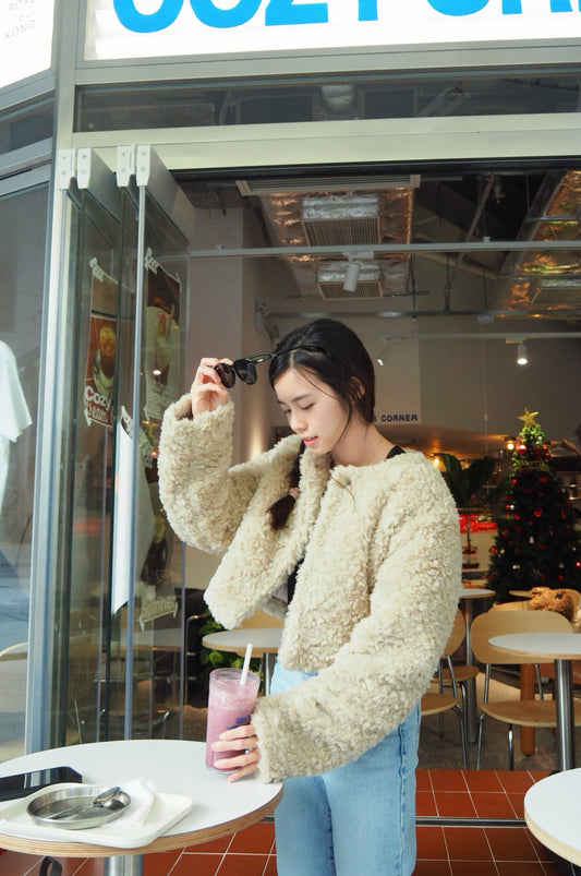 Fuzzy熊啤啤短外套