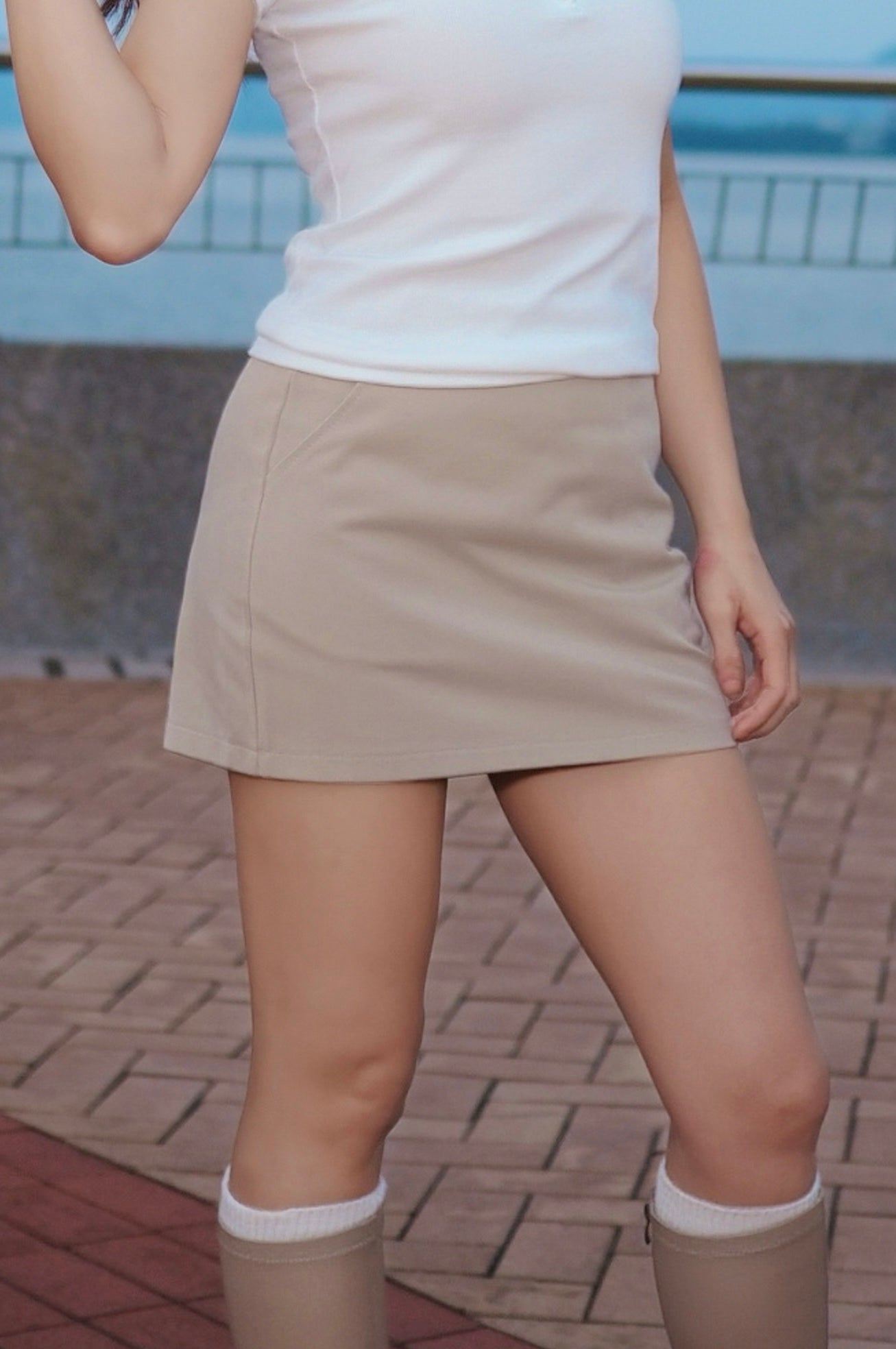 中低腰簡約A字短裙Basic A Line Mini Skirts