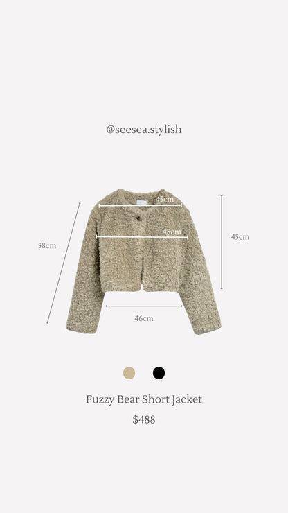 Fuzzy熊啤啤短外套