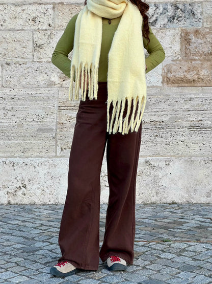 秋冬百搭棉質牛仔褲