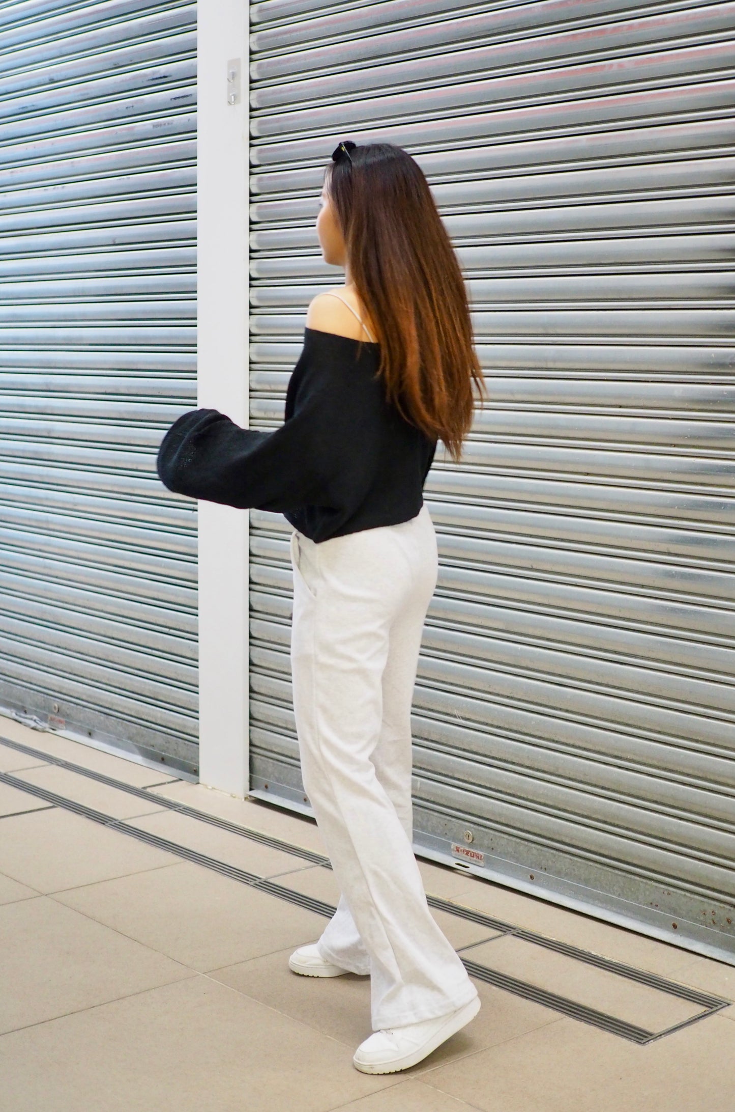 百搭日常棉質喇叭褲