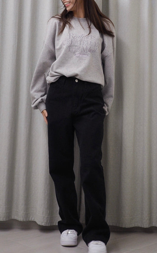 My Daily Pants♡闊腳直筒牛仔褲