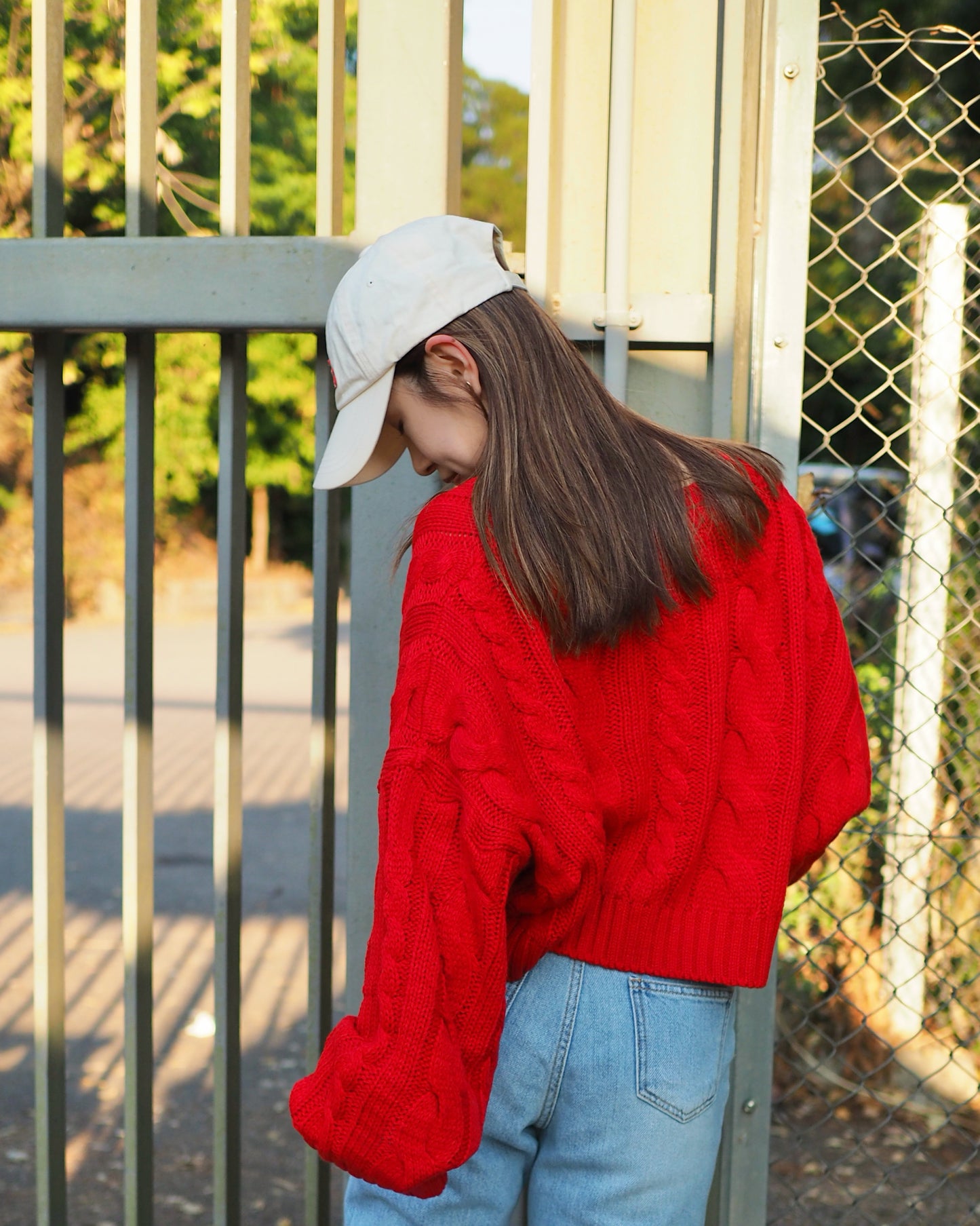 [CP值👑]短身V領麻花針織毛衣