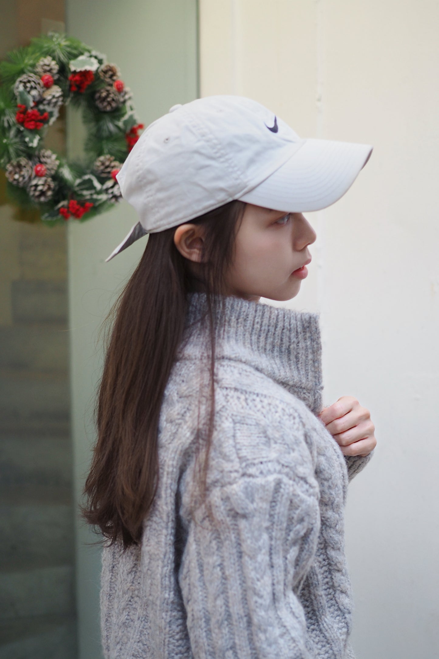 麻花羊毛針織雙拉鍊外套